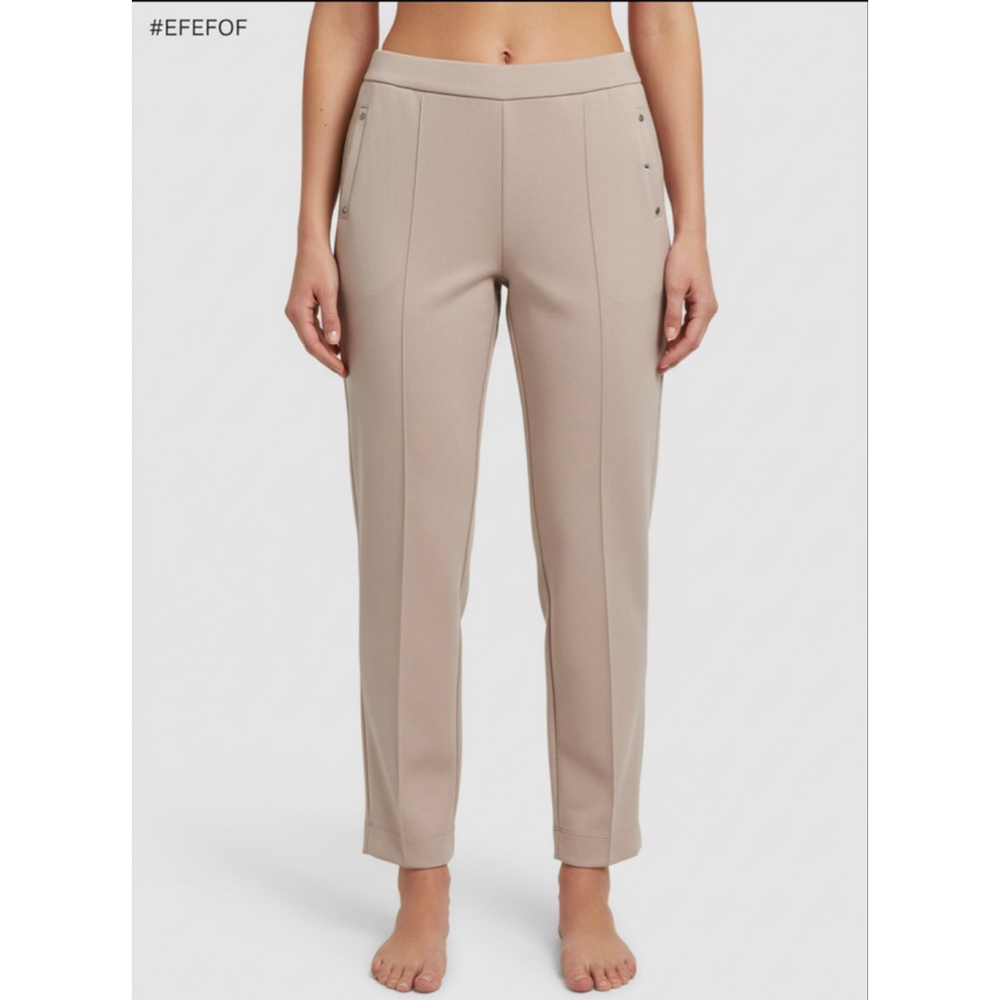 Industry brand, elastic, waist, medium, slacks, buttery, soft tan dress pants 